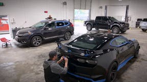 Benchmark Auto Salon prepares customer vehicles for installing clear paint protection