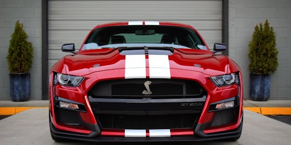 Red Ford Shelby Mustang