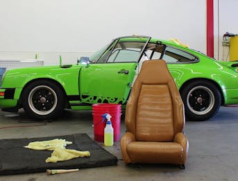 All original 1975 lime green Porsche Carrera