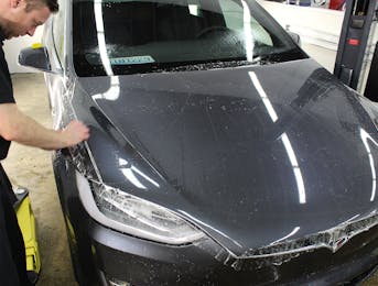 Full PPF wrap on the this Tesla Model X using STEK Dyno shield